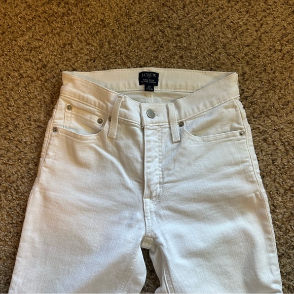 J. Crew Factory Women's White Mid-Rise Flare Crop Jeans - Picture 3 of 6